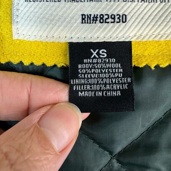 Smoke Rise All Star Varsity Bomber Color Block Jacket Streetwear Patches Size XS - Picture 8 of 8